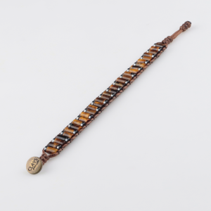 Kaplan Gözü & Hematit Taşı Silindir Bileklik Kaplan Gözü & Hematit Taşı Silindir Bileklik