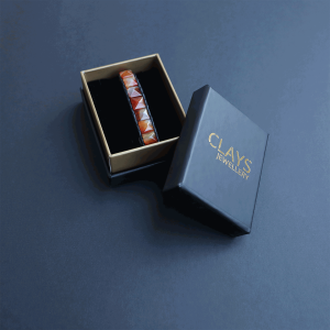 Kırmızı Akik Doğal Taş Piramit Bileklik