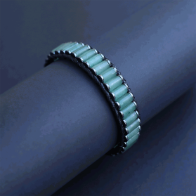 Doğal Aventurin Taşı Silindir Bileklik