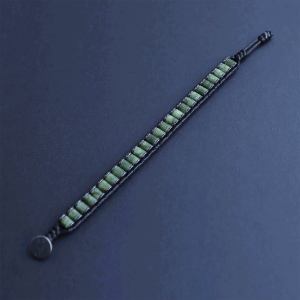 Doğal Taş Yeşim Taşı Silindir Bileklik