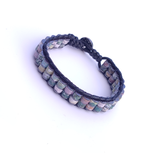 Hint Akiği & Hematit Taşı Silindir Bileklik, Unisex / Kadın / Erkek Hint Akiği & Hematit Taşı Silindir Bileklik, Unisex / Kadın / Erkek