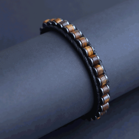 Kaplan Gözü Doğal Taş Slim Bileklik