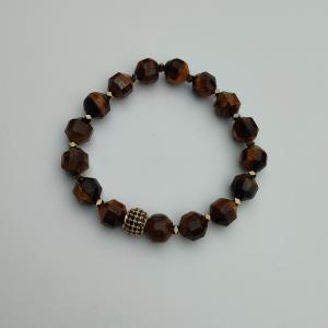 Zirkon Taşlı Kaplan Gözü Bileklik Zirkon Taşlı Kaplan Gözü Bileklik